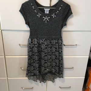 Sparkly Silver & Grey Party Dress